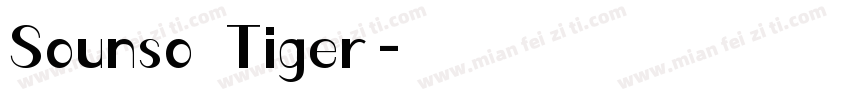 Sounso Tiger字体转换